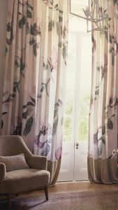 Window Floral Blinds